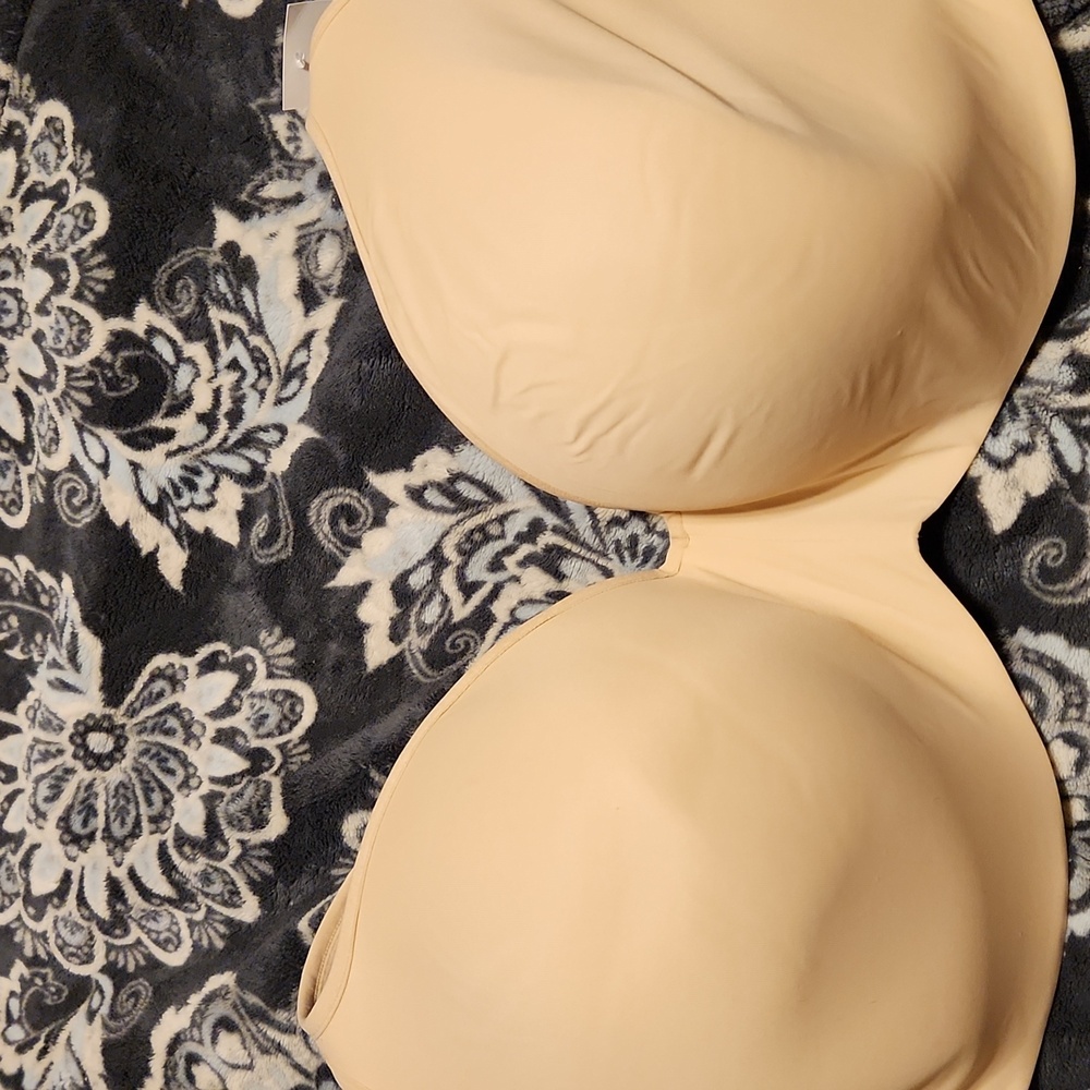 NWT Lane Bryant Cacique Beige Lightly Lined Balconette Bra Sz 46H